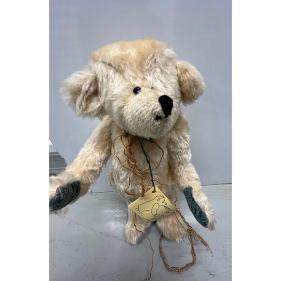Vintage Handmade Beige SMALL BEAR By Sonia Small "Charlie" One Of A Kind Jointed - Picture 7 of 10